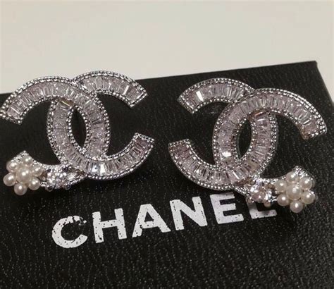 chanel earrings diamonds|Chanel earrings the real.